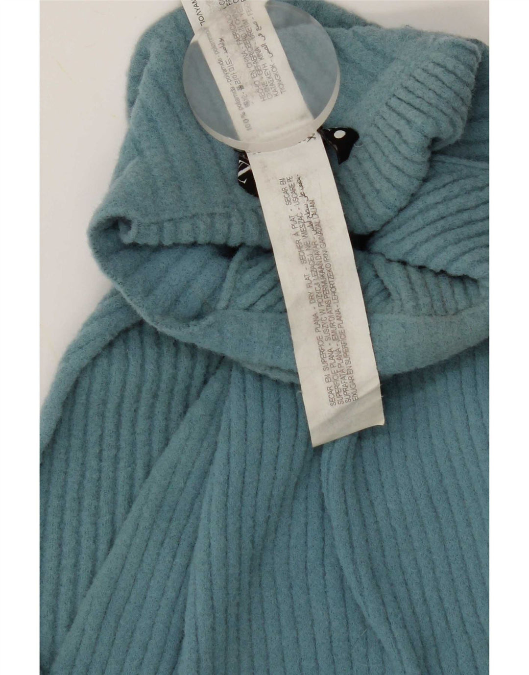Zara Γυναικείο Maxi Halter Φόρεμα UK 12 Medium Blue Nylon