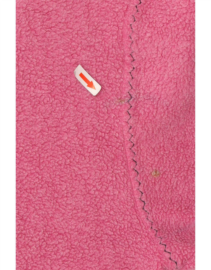 Brugi Ανδρικό γραφικό φερμουάρ με λαιμόκοψη Fleece Μικρό ροζ πολυεστέρας
