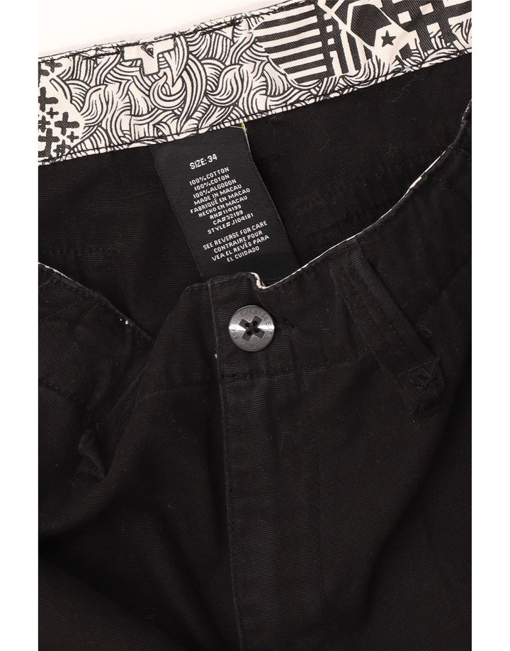 Ανδρικό σορτς Cargo Quiksilver W34 μεγάλο μαύρο βαμβακερό