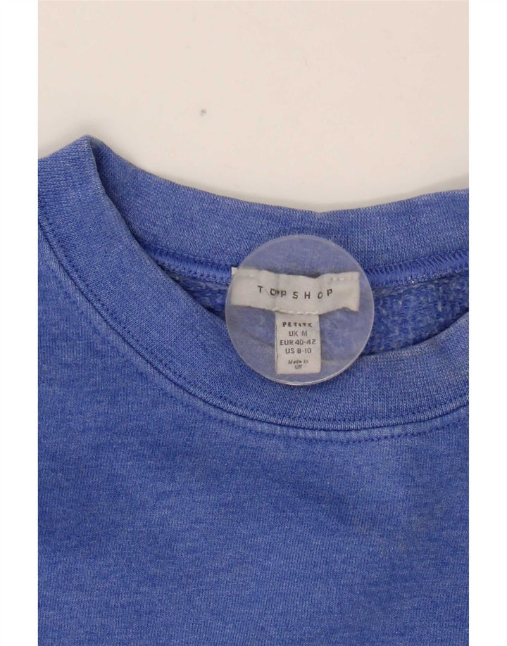Topshop Γυναικεία Φούτερ Jumper UK 12 Medium Blue