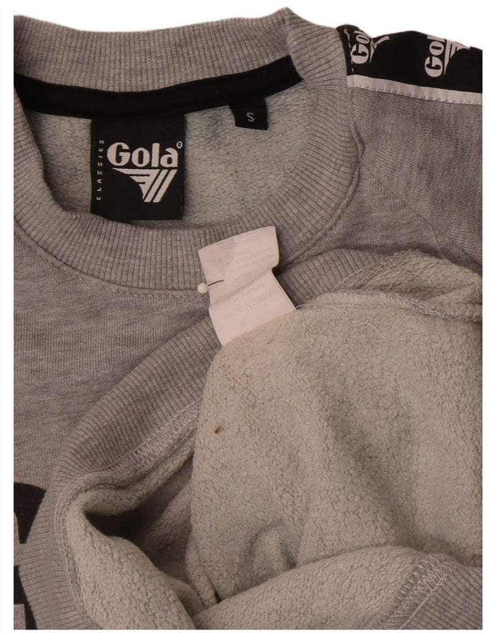 Ανδρικό γραφικό φούτερ Gola Jumper Small Grey Colourblock Βαμβακερό