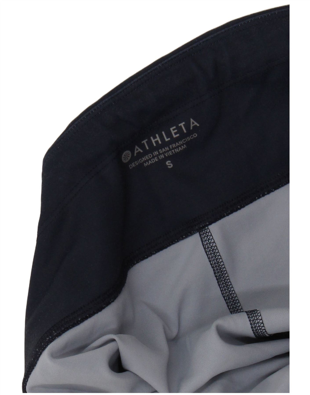 ATHLETA Γυναικεία Κολάν UK 10 Small Navy Blue Colourblock