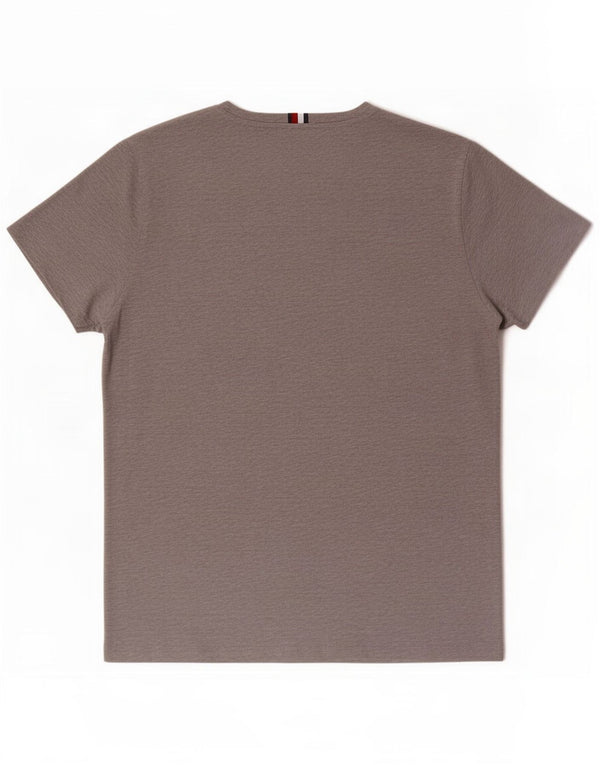 Ανδρικό γραφικό T-Shirt Tommy Hilfiger Top Μεσαίο γκρι βαμβακερό