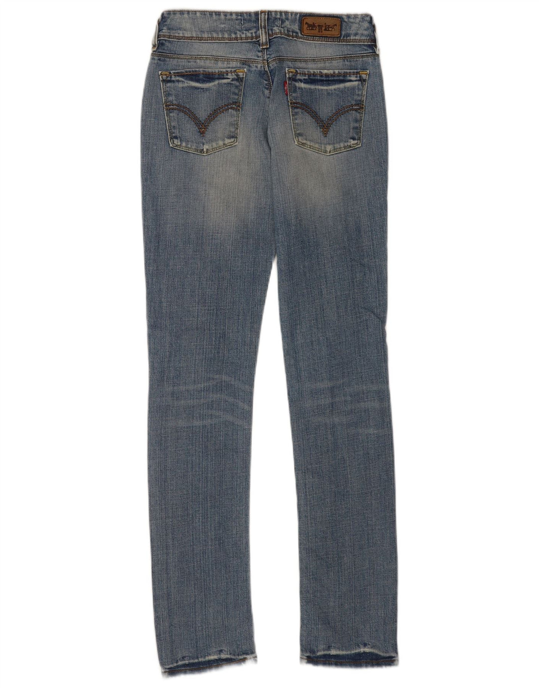 Levi's Womens 571 Slim Jeans W28 L34 Blue Cotton