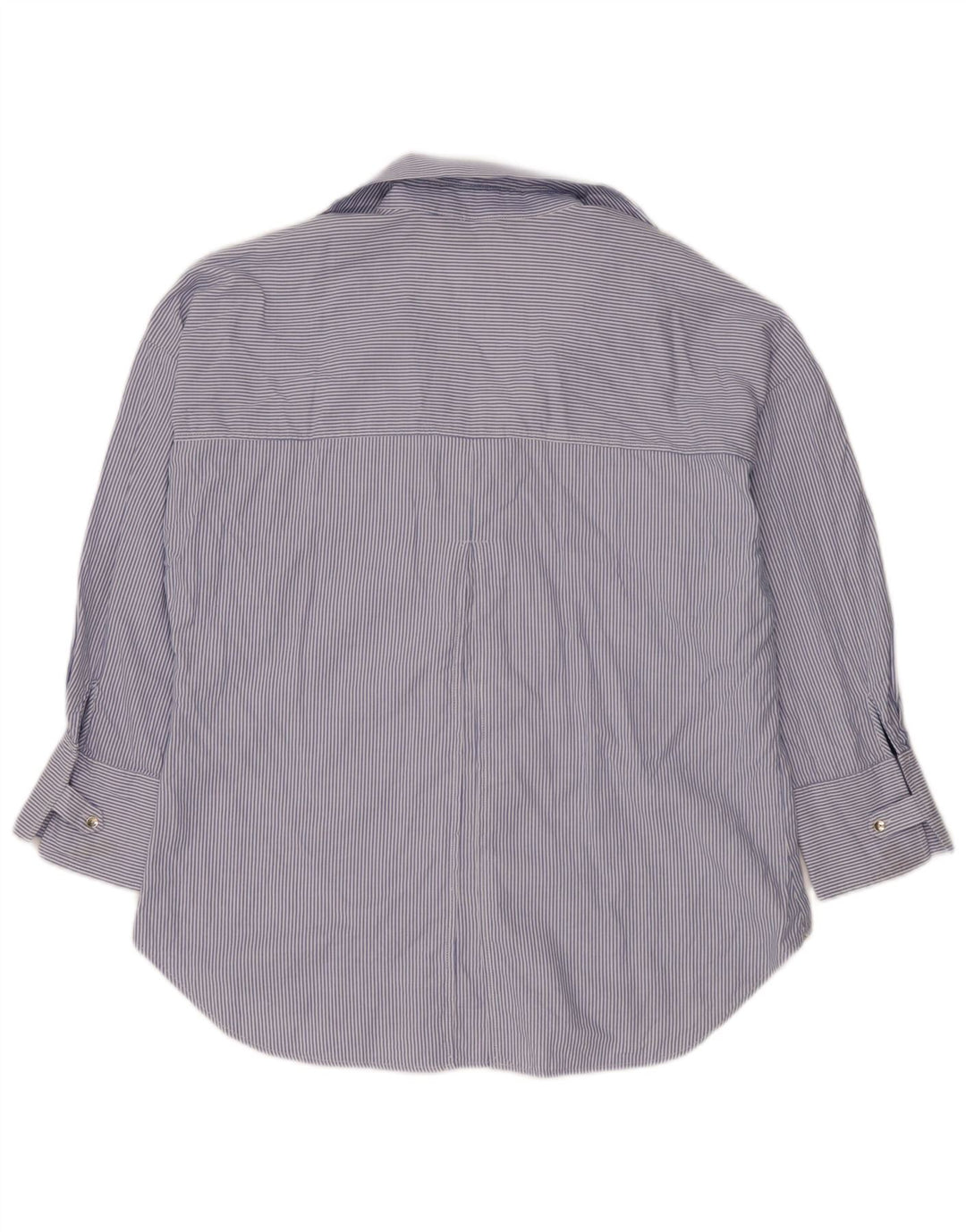 Zara Γυναικείο πουκάμισο Oversized UK 16 Large Blue Pinstripe