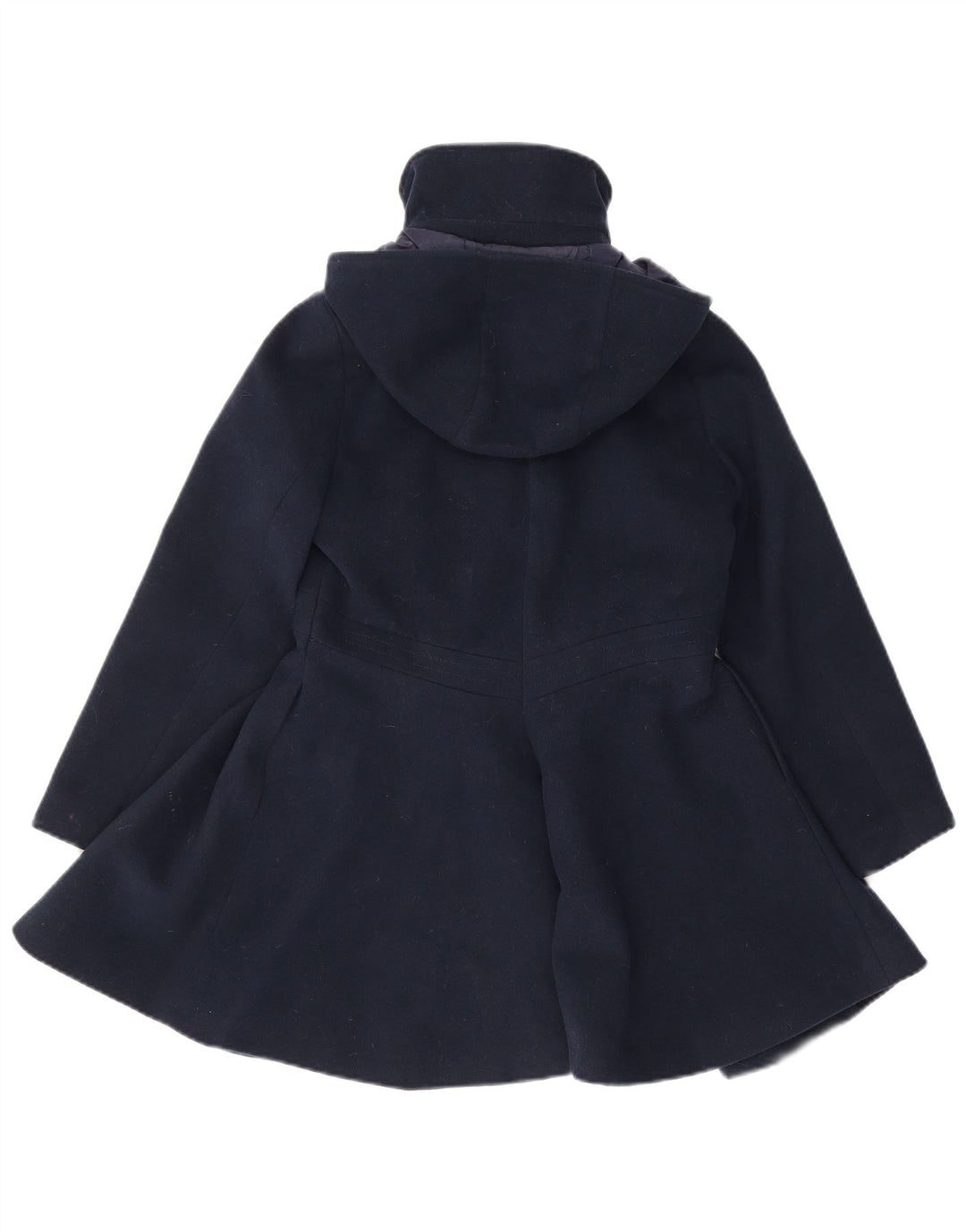 Monsoon Girls Hooded Princess Coat 9-10 Years Navy Blue Polyester