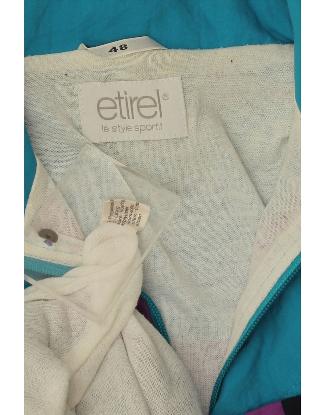 Ανδρικό μπουφάν Etirel Bomber IT 48 Medium Blue Colorblock Polyamide