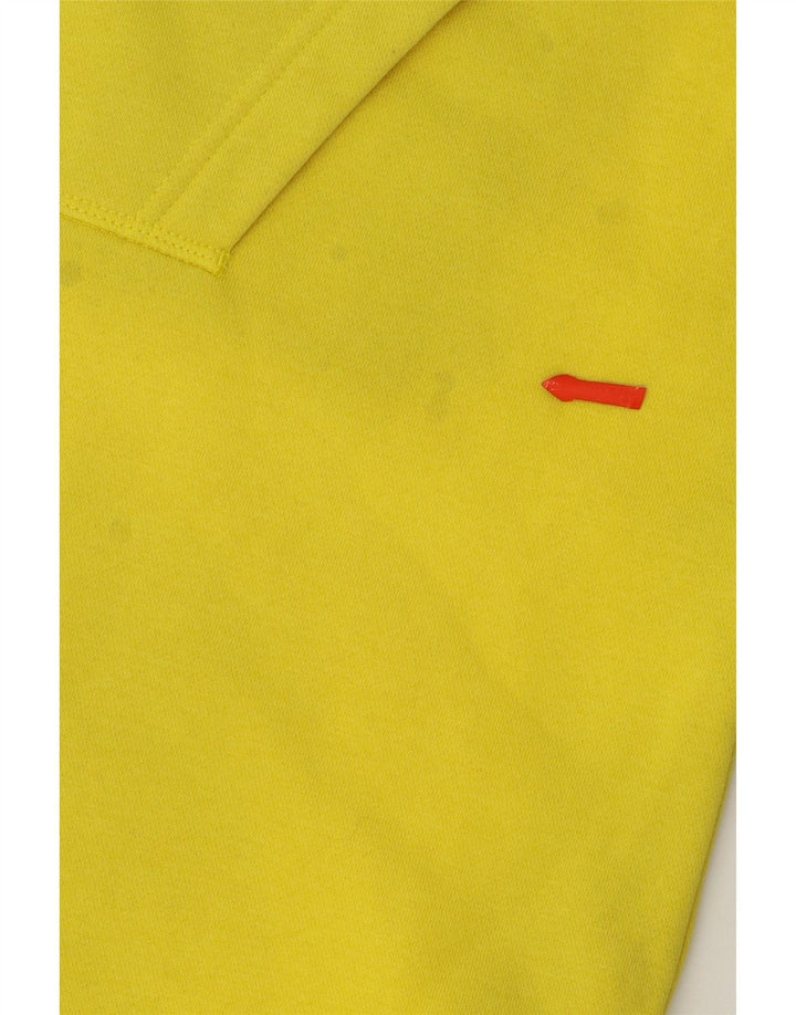 ADIDAS Mens Hoodie Jumper Medium Yellow Cotton Vintage Adidas and Second-Hand Adidas from Messina Hembry 