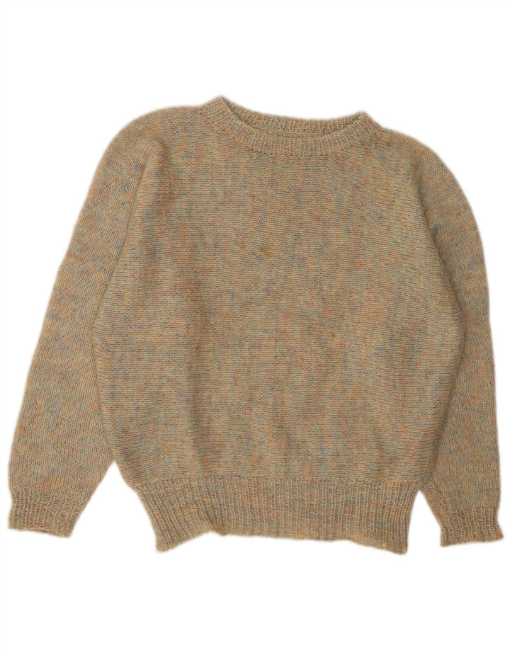 VINTAGE Γυναικείο πουλόβερ με λαιμόκαυστο UK 14 Μεγάλο πολύχρωμο Flecked