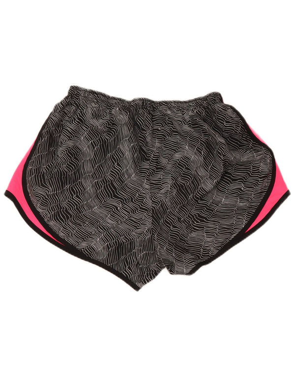 Γυναικείο αθλητικό σορτς NIKE Dri Fit UK 16 μεγάλο μαύρο χρώμα πολυεστέρα