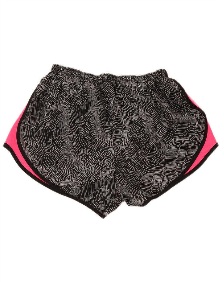 Γυναικείο αθλητικό σορτς NIKE Dri Fit UK 16 μεγάλο μαύρο χρώμα πολυεστέρα