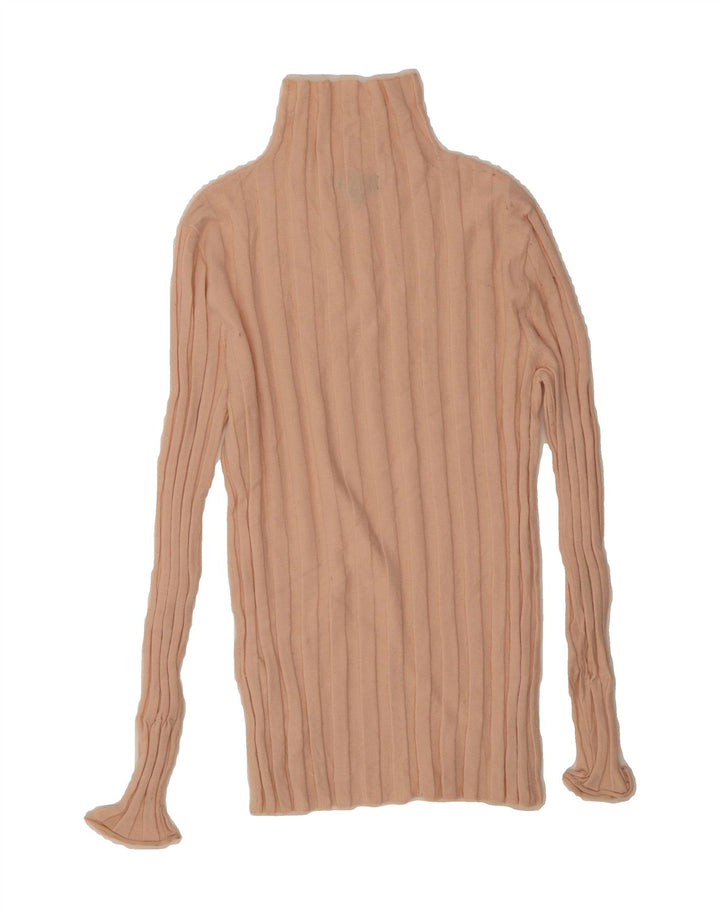 J. CREW Womens Turtle Neck Jumper Sweater UK 12 Medium Pink Viscose Vintage J. Crew and Second-Hand J. Crew from Messina Hembry 