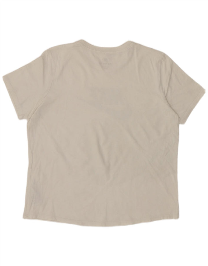 Γυναικείο γραφικό μπλουζάκι NIKE Top UK 16 μεγάλο λευκό βαμβακερό