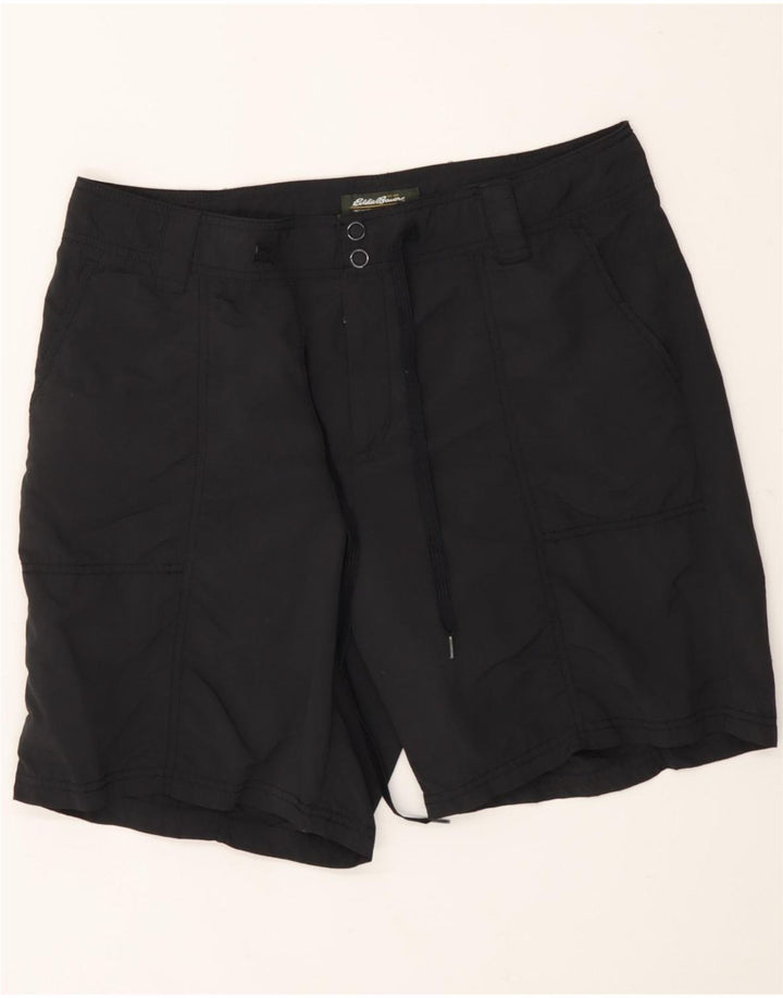 EDDIE BAUER Womens Chino Shorts US 10 Large W34  Black Nylon Vintage Eddie Bauer and Second-Hand Eddie Bauer from Messina Hembry 
