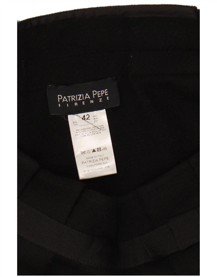 PATRIZIA PEPE Γυναικεία φούστα Firenze Flared IT 42 Medium W30 Black Wool