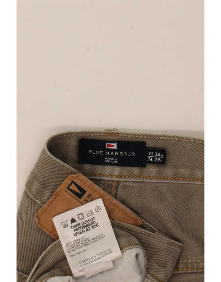 Ανδρικό τζιν Marks & Spencer Blue Harbor Straight W36 L29 Γκρι βαμβακερό