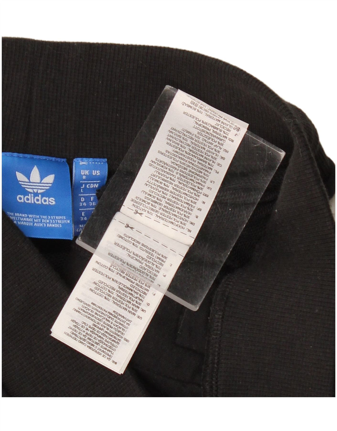 Adidas Γυναικεία φόρμα παντελόνι UK 8 Small μαύρο βαμβακερό