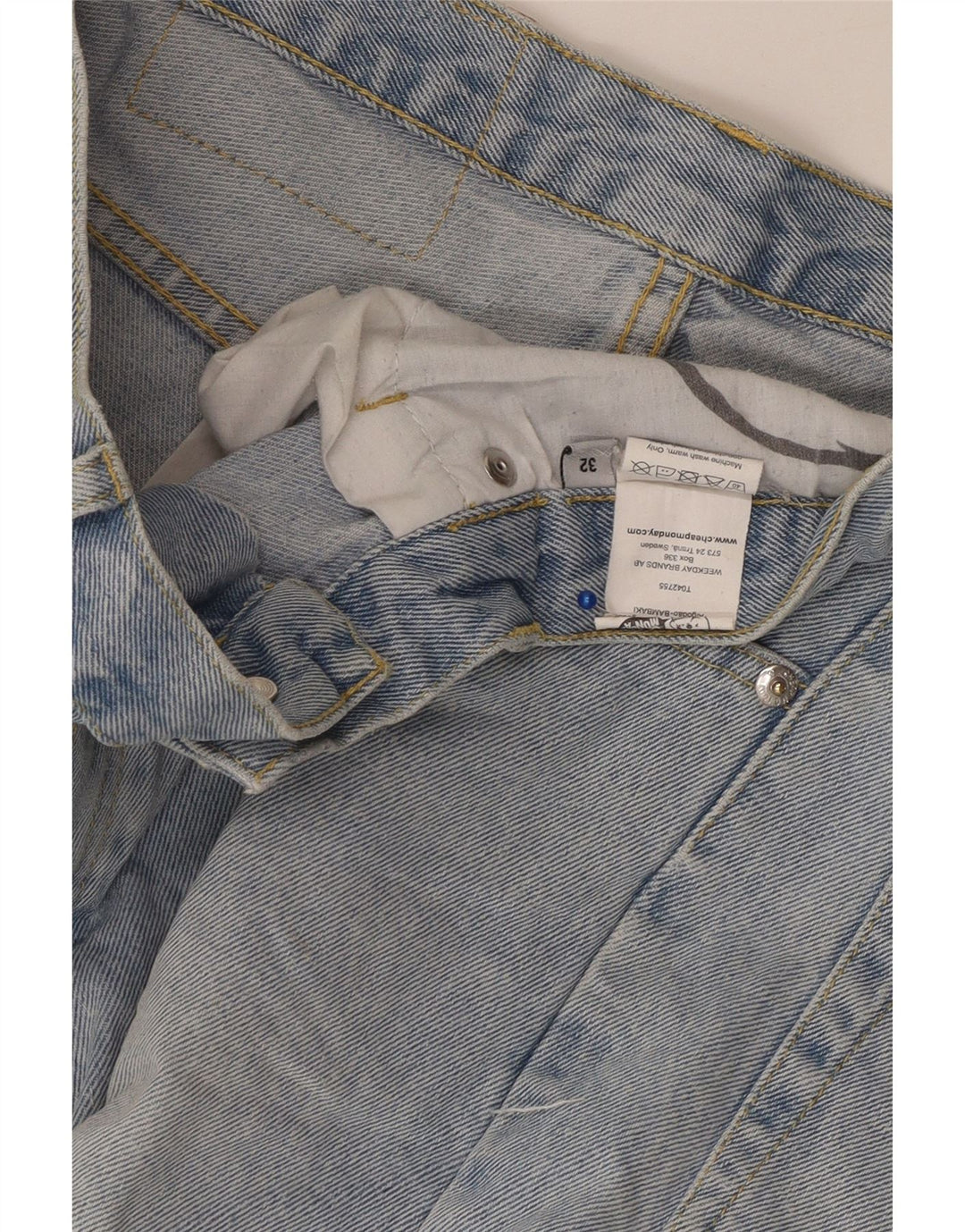 CHEAP MONDAY Ανδρικό τζιν σορτς W32 μεσαίο μπλε βαμβακερό