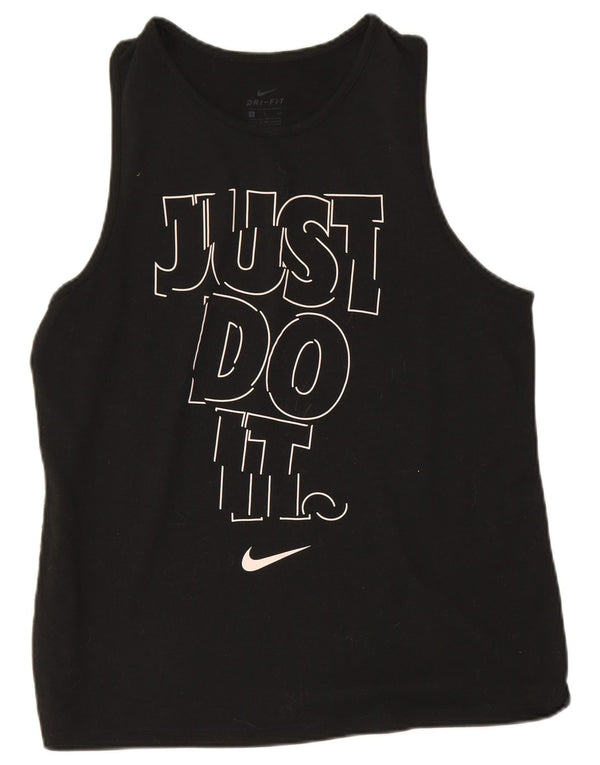 Γυναικείο γραφικό γιλέκο Nike Dri Fit Top 10 Small Black Polyester