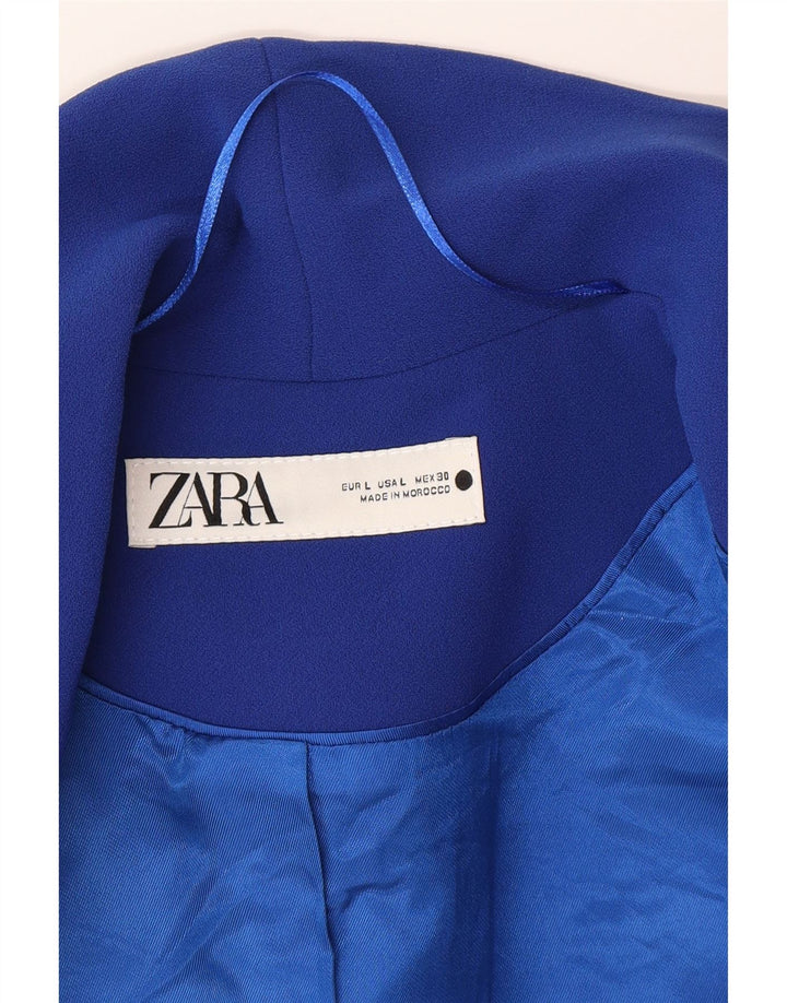 Zara Ανδρικό σακάκι 1 κουμπιού blazer UK 40 μεγάλο μπλε βισκόζη