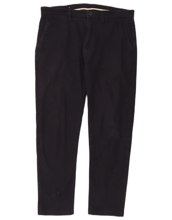 Zara Ανδρικό παντελόνι Chino Slim EU 42 Large W32 L28 Navy Blue