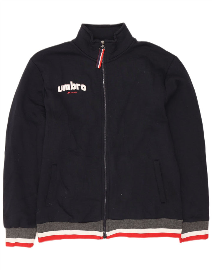 Ανδρική φόρμα γυμναστικής γραφική UMBRO Top Jacket XL Navy Blue Colorblock Polyester