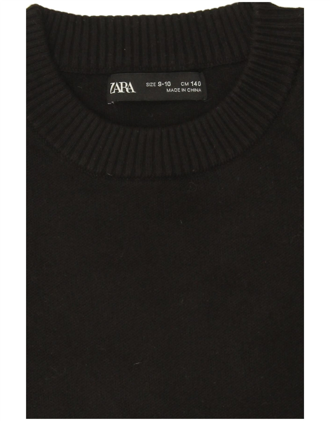 Πουλόβερ Zara Boys Crew Neck Jumper 9-10 Years Μαύρο