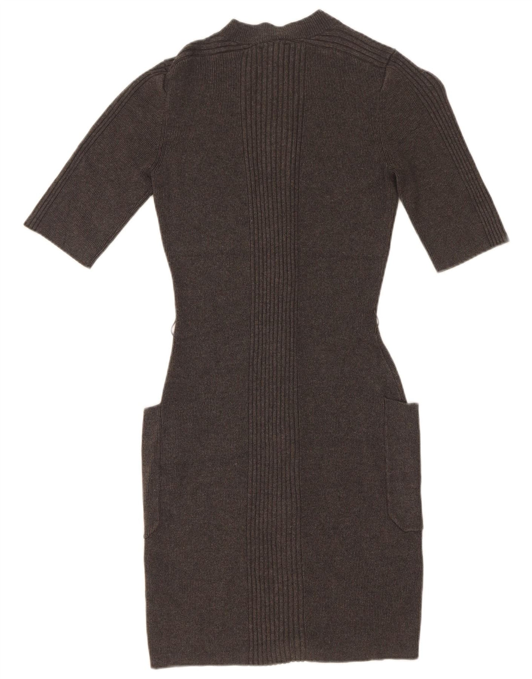 Guess Γυναικείο πλεκτό Bodycon Φόρεμα UK 14 Medium Grey Viscose