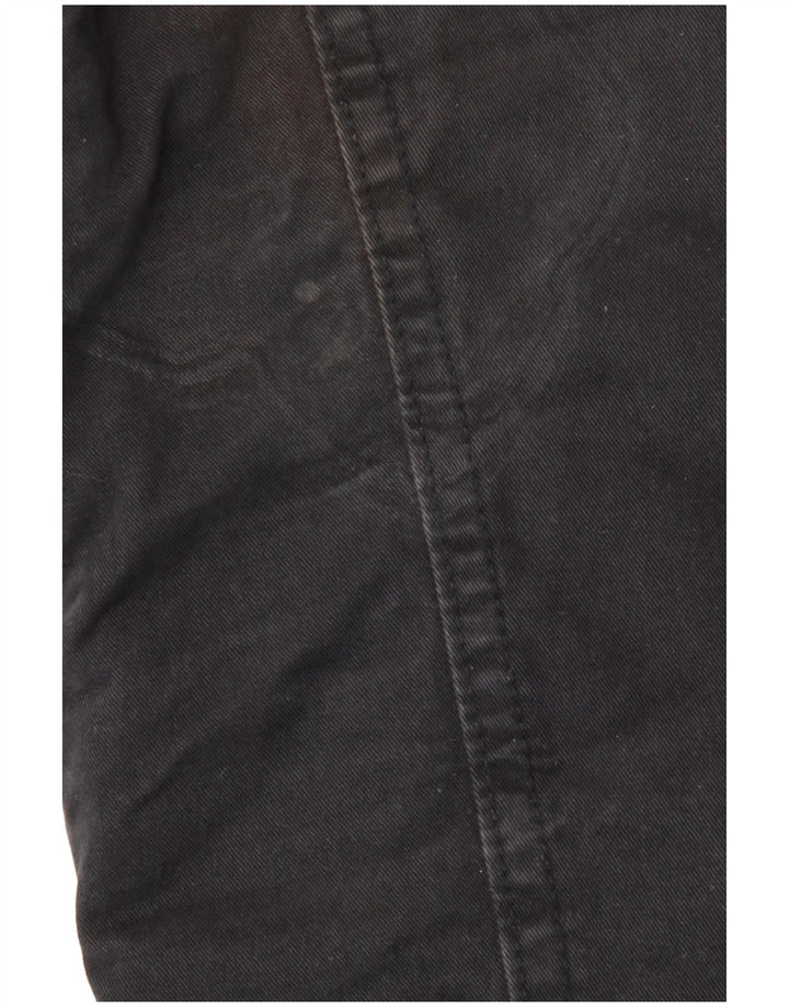 Hollister Mens Utility Jacket UK 40 μεγάλο μαύρο βαμβακερό