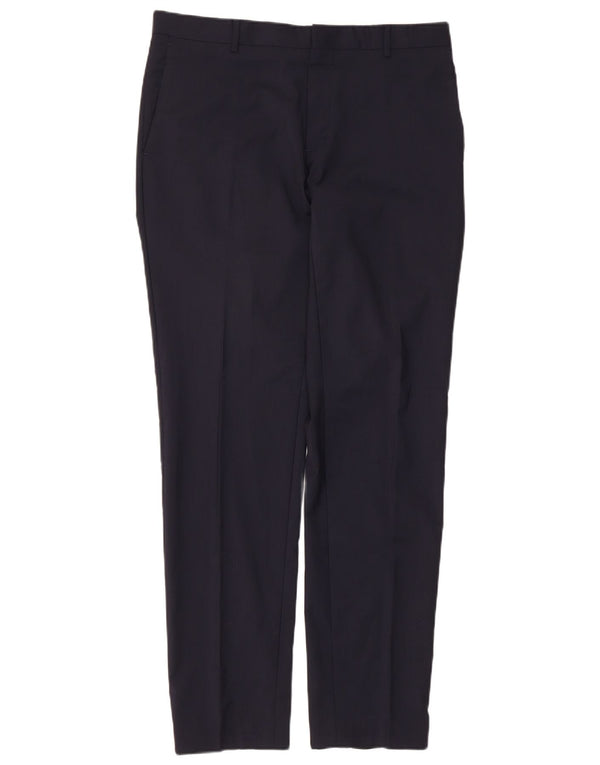 Calvin Klein Ανδρικό Slim Suit Παντελόνι IT 50 Large W34 L31 Navy Blue Wool