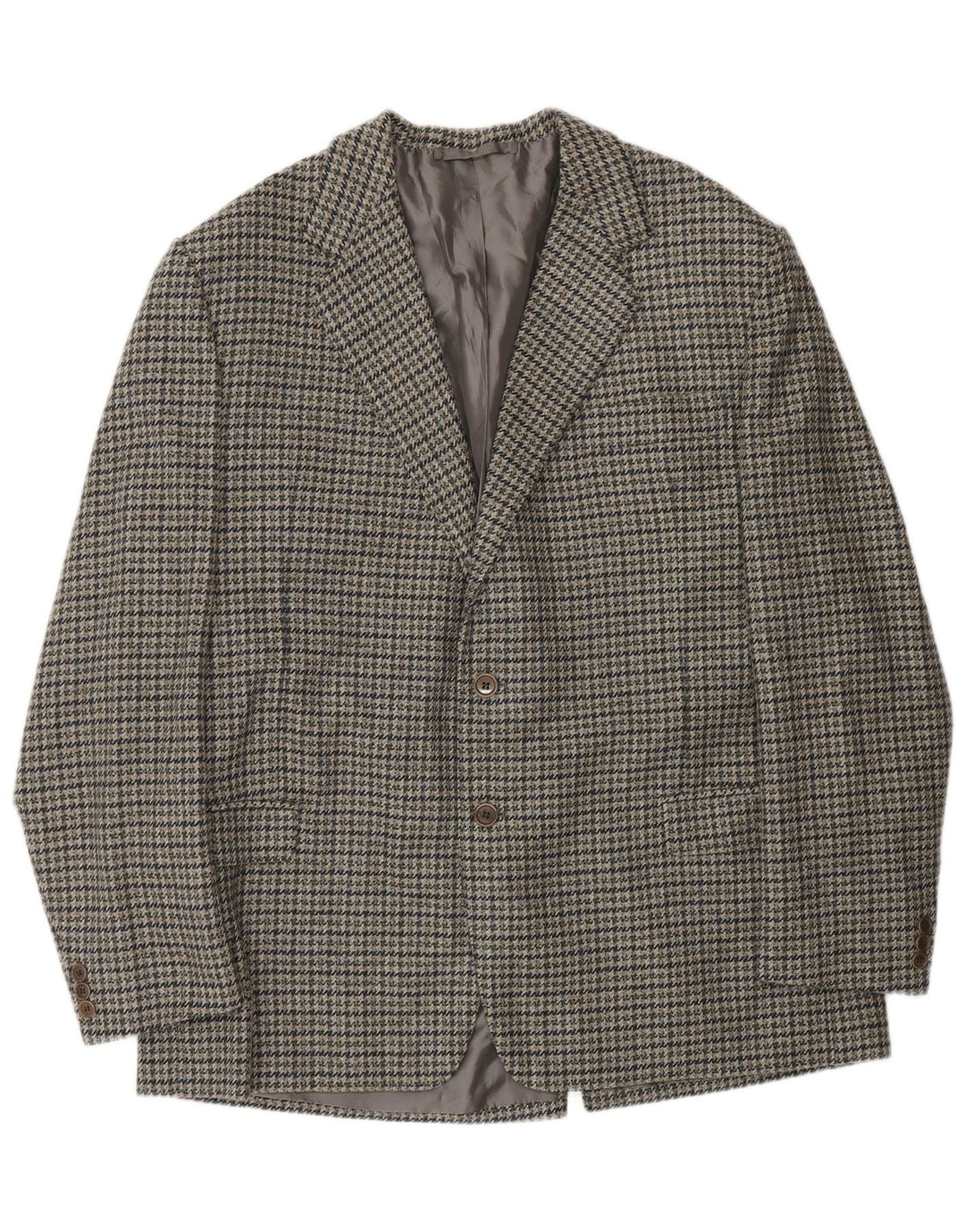 Ermenegildo Zegna Ανδρικό σακάκι 2 κουμπιών UK 40 Medium Grey Houndstooth