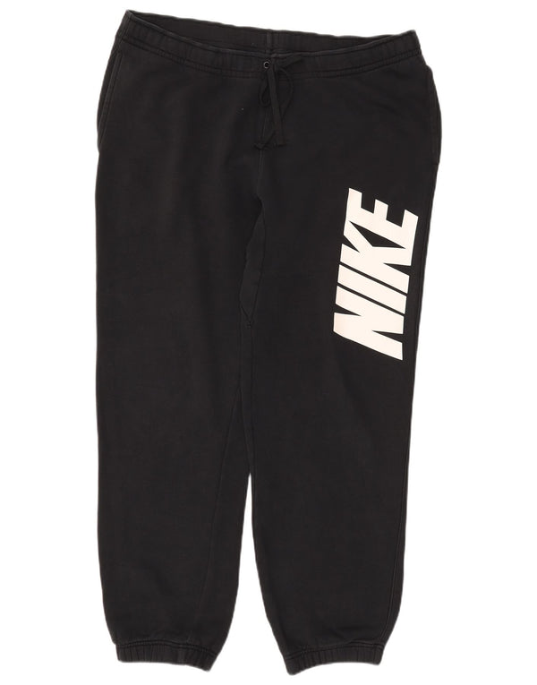 Ανδρικές φόρμες Nike Graphic Παντελόνια Joggers Μεγάλο Μαύρο Βαμβακερό
