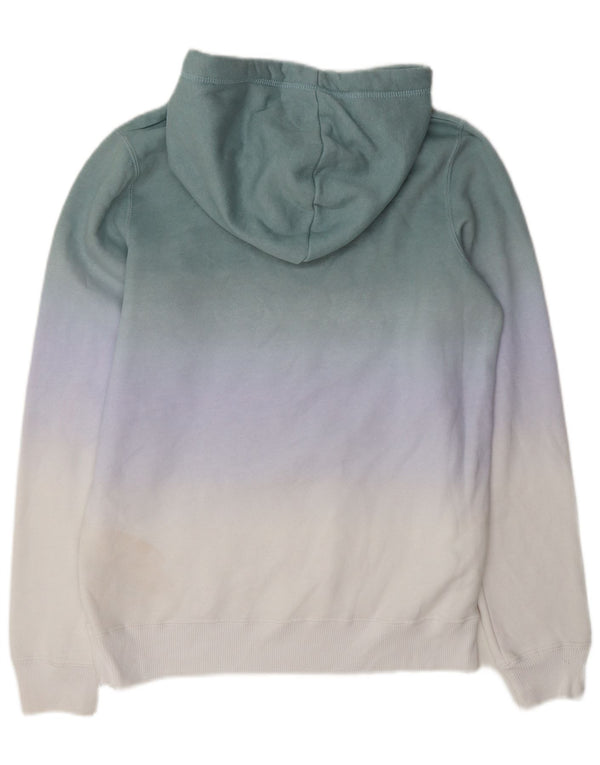 Hollister Γυναικείο Hoodie Jumper UK 14 Medium Grey Colourblock Βαμβακερό