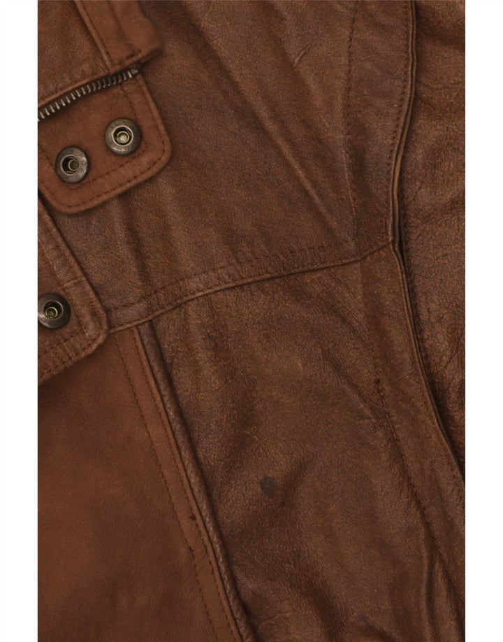 Trapper Ανδρικό Δερμάτινο Μπουφάν UK 42 XL Καφέ