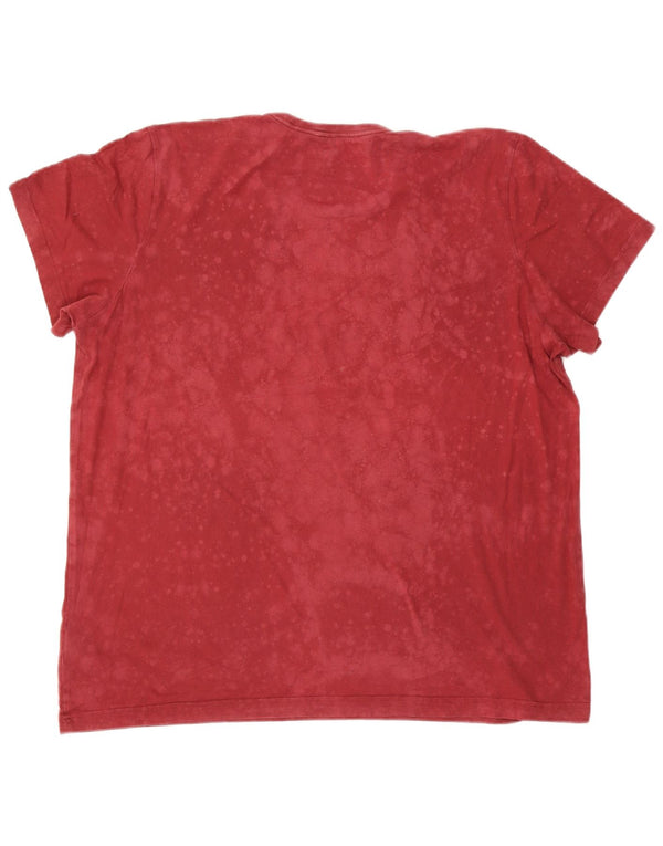 Ανδρικό γραφικό T-Shirt Adidas Top 2XL Κόκκινο βαμβακερό