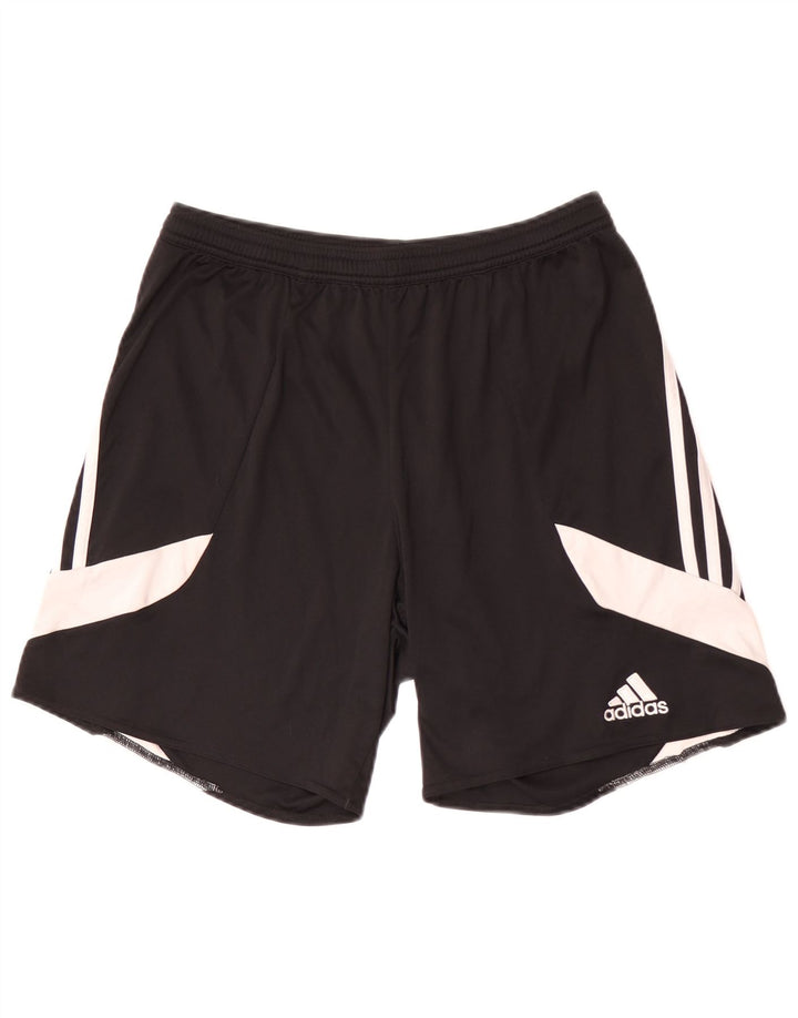 Ανδρικό σορτς Adidas Climalite Sport σορτς μεσαίου μαύρου χρώματος πολυεστέρας