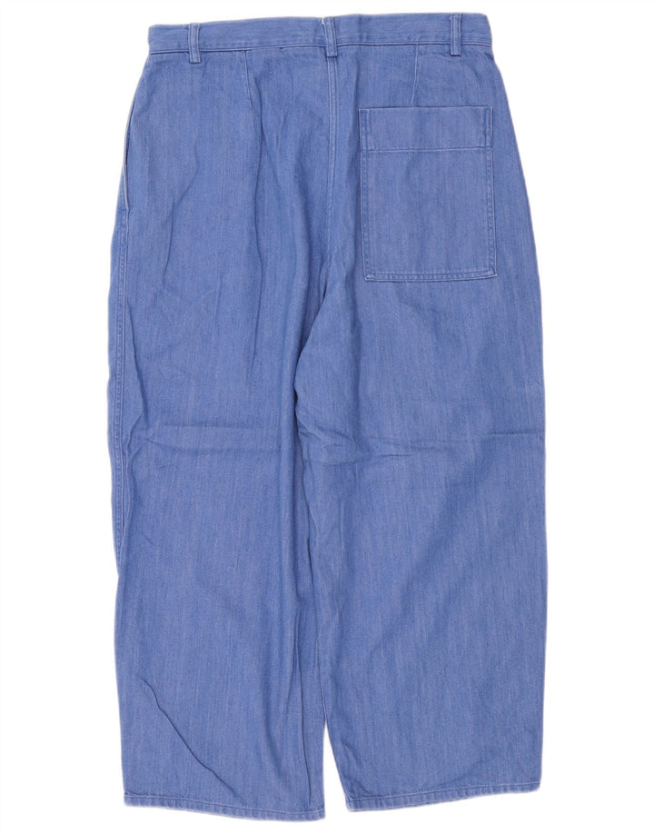 Cos Γυναικείο Cropped Παντελόνι EU 40 Medium W30 L24 Μπλε βαμβακερό