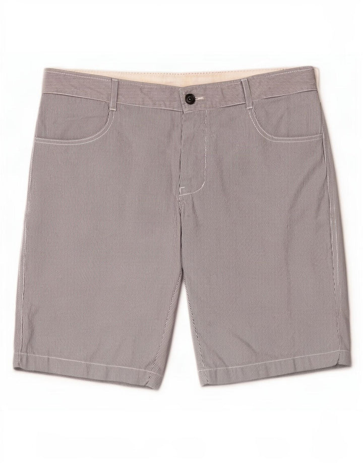 Ανδρικό σορτς Benetton Casual IT 48 Medium W38 Μπλε ριγέ