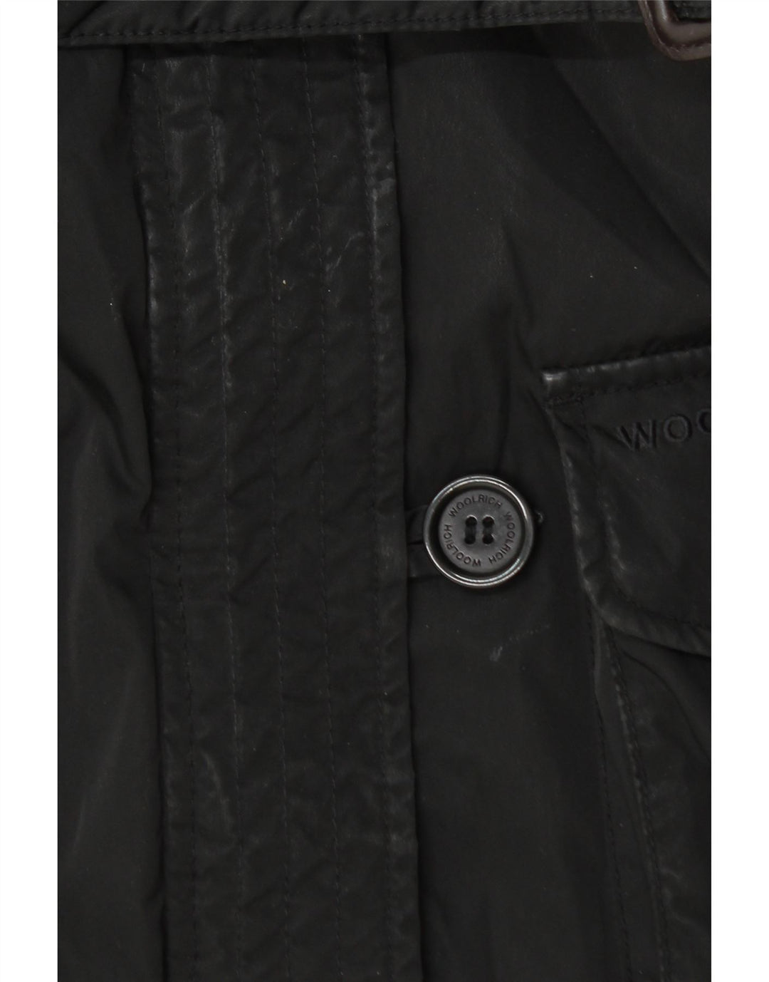 Woolrich Γυναικείο κουκούλα Utility Jacket UK 14 Medium Black Polyester