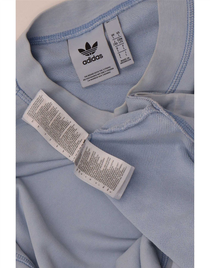 Ανδρικό φούτερ Adidas Jumper μεγάλο μπλε βαμβακερό