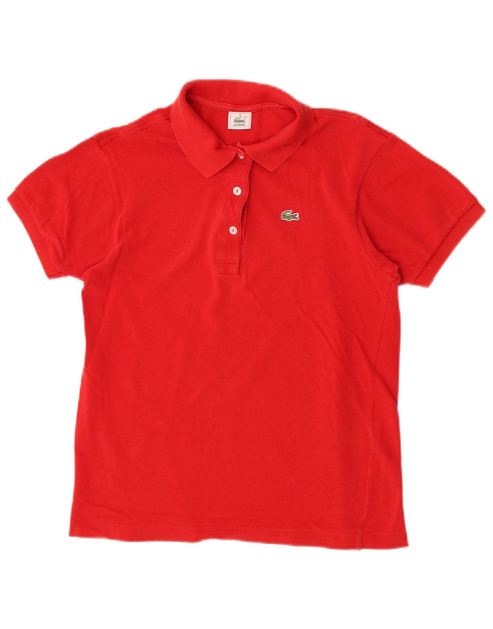 Γυναικείο πουκάμισο Polo Lacoste Νούμερο 38 Μεσαίο κόκκινο βαμβακερό