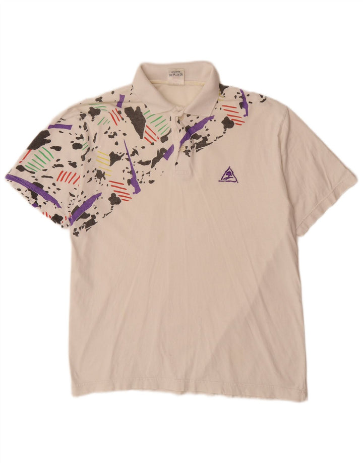 VINTAGE Αγόρι Πόλο Μπλουζάκι 15-16 ετών Μεσαίο Λευκό Βαμβακερό Καμουφλάζ