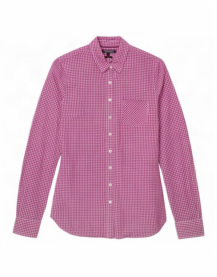 Tommy Hilfiger γυναικείο εφαρμοστό πουκάμισο US 6 Medium Purple Gingham Cotton