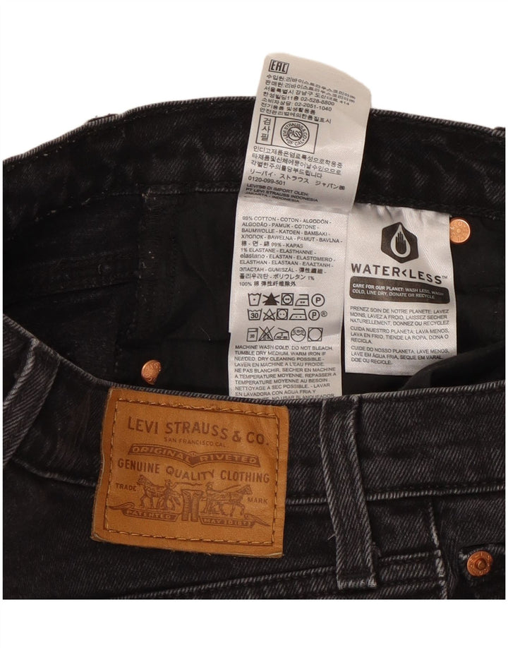 Γυναικείο τζιν σορτς Levi's W29 μεσαίο μαύρο βαμβακερό