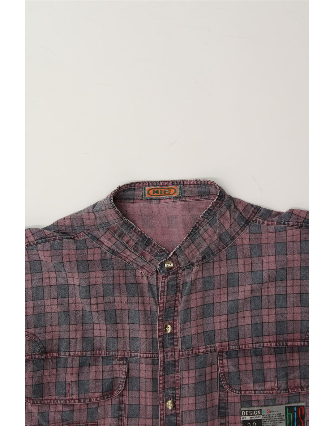 H.I.S Womens Short Sleeve Shirt UK 16 Large Multicoloured Check Vintage H.I.S and Second-Hand H.I.S from Messina Hembry 