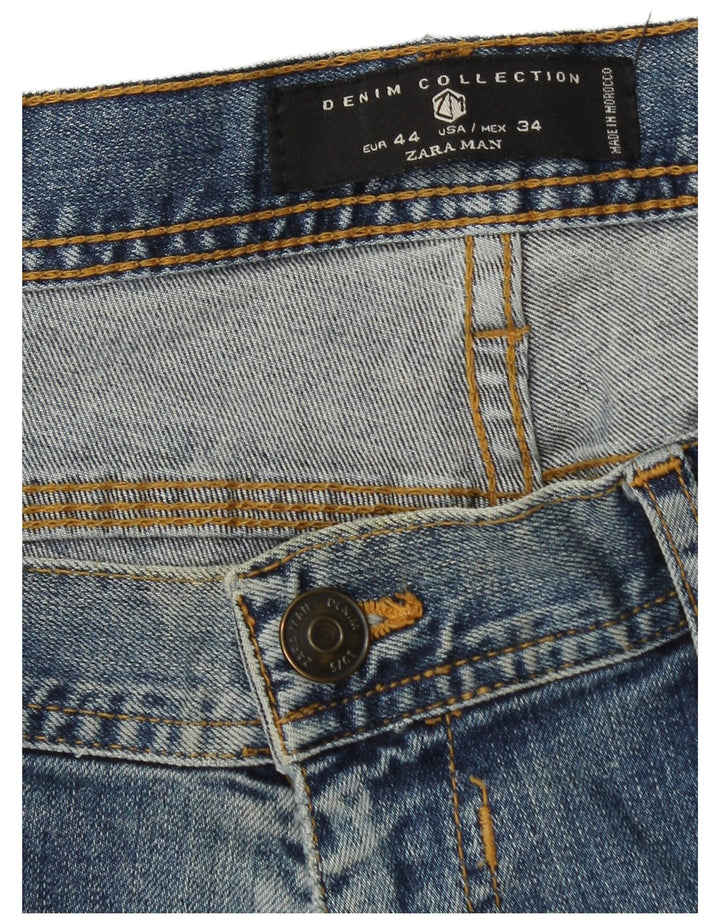 Zara Ανδρικό Slim Jeans EU 44 Large W34 L30 Blue