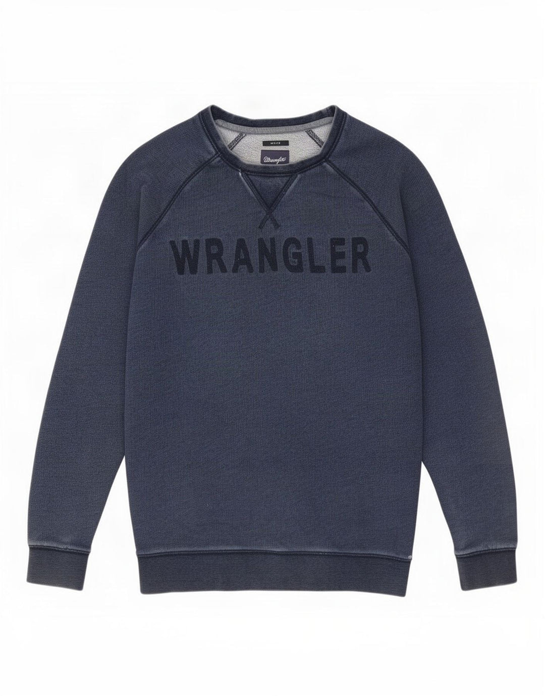 Ανδρικό γραφικό φούτερ Wrangler Jumper Large Navy Blue από βαμβάκι