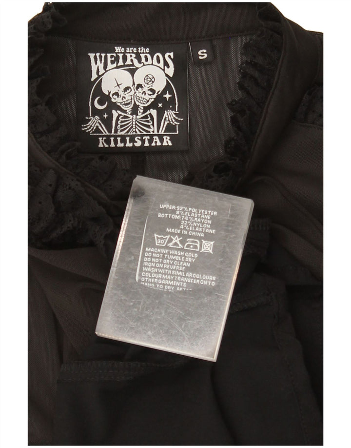 Γυναικείο μακρυμάνικο μάξι φόρεμα KILLSTAR UK 8 Small Black Colourblock