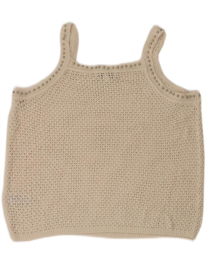 Marks & Spencer Γυναικείο Crochet Cami Top 14 Μεγάλη ακρυλικό σε λευκό χρώμα