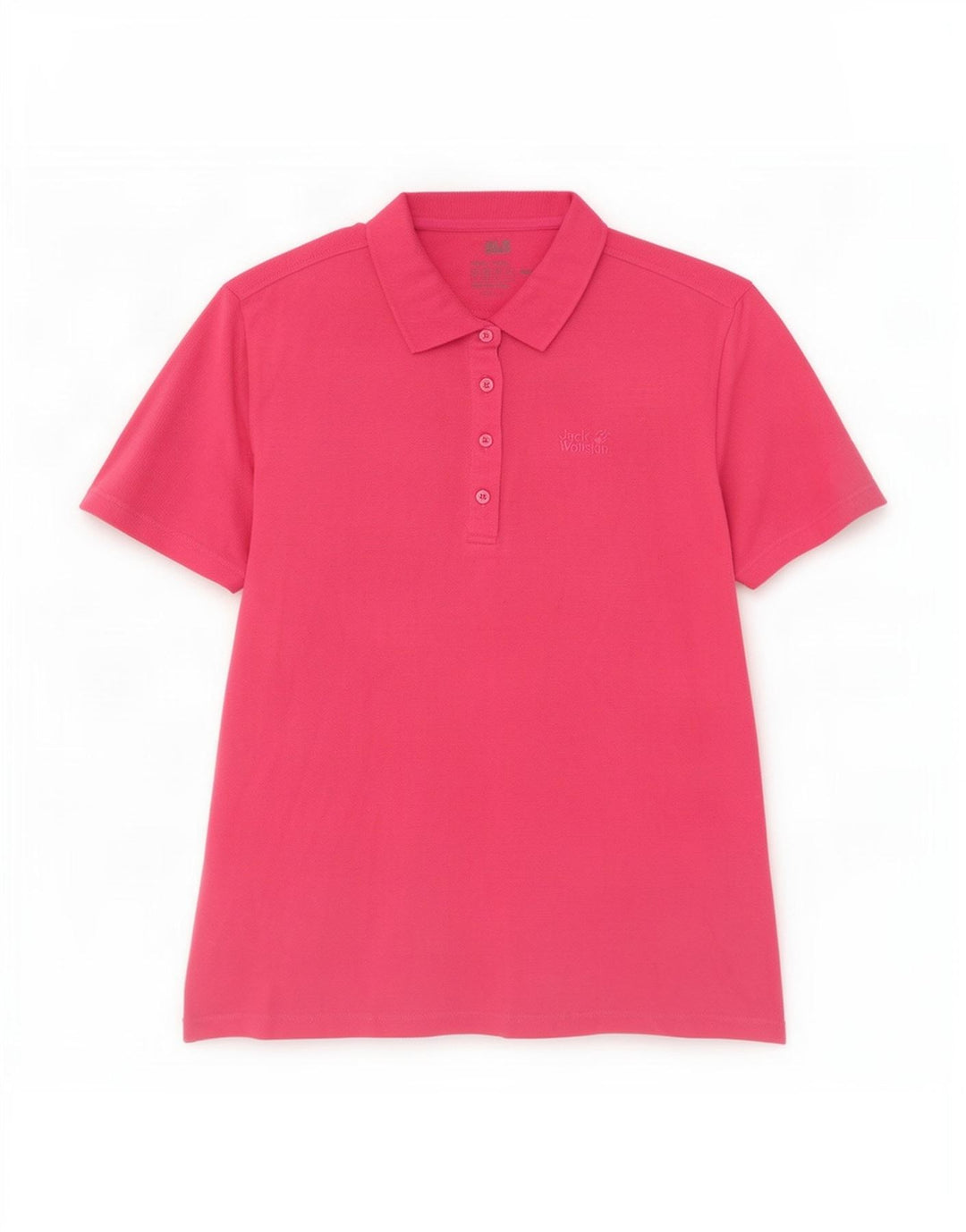 Jack Wolfskin γυναικείο μπλουζάκι πόλο UK 18 XL Pink Polyester